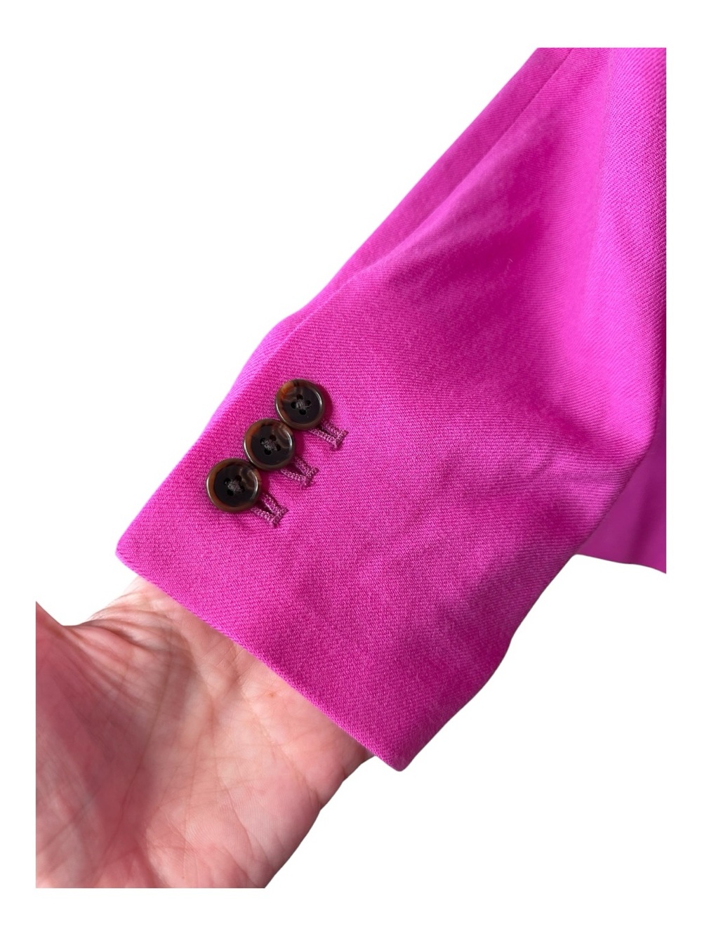 J. Crew Parke Blazer In Wool Flannel Size 6 Vintage Fuschia New - Picture 5 of 11